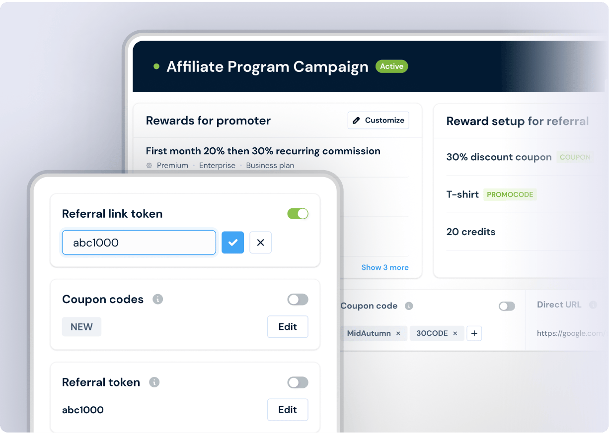 Referral links vanity links