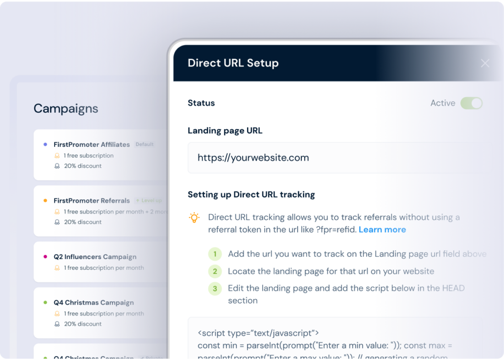 Direct URL tracking