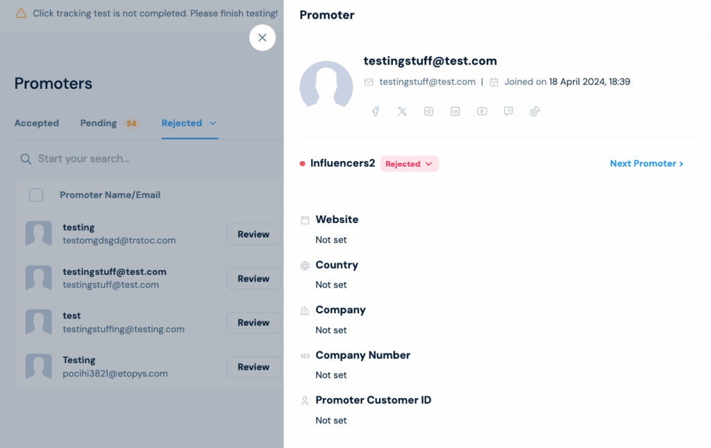 Let built in fraud protection flag the obvious cases FirstPromoter