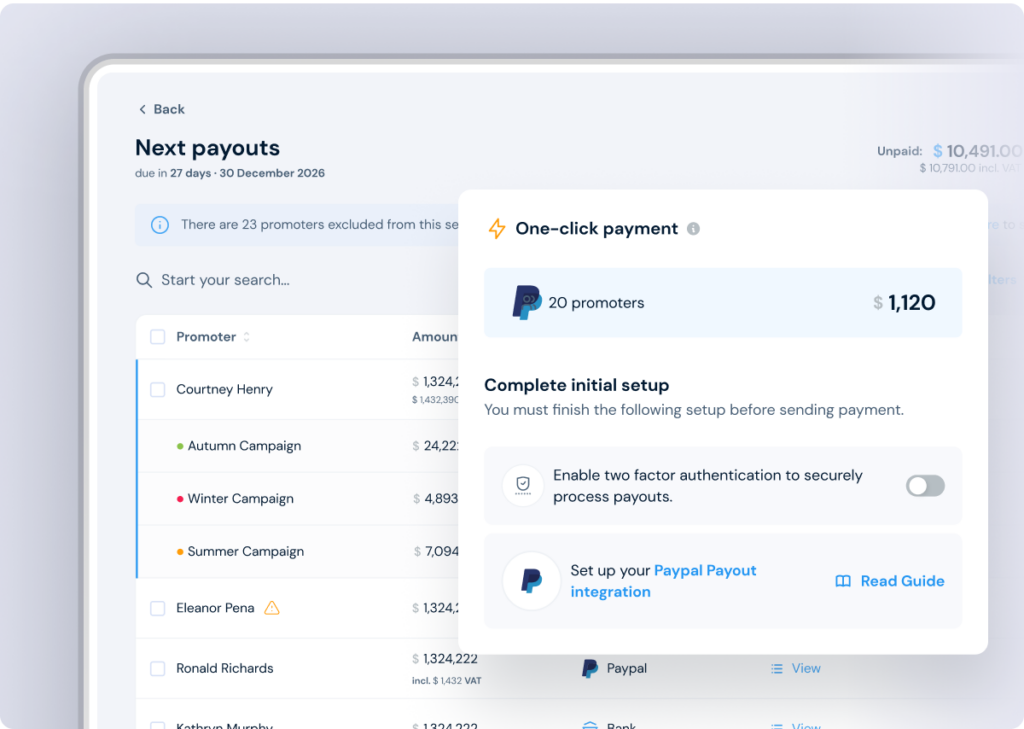PayPal payouts