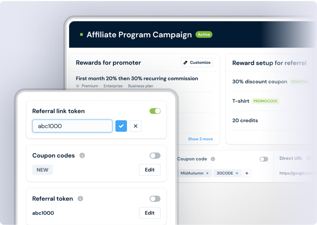Referral links vanity links