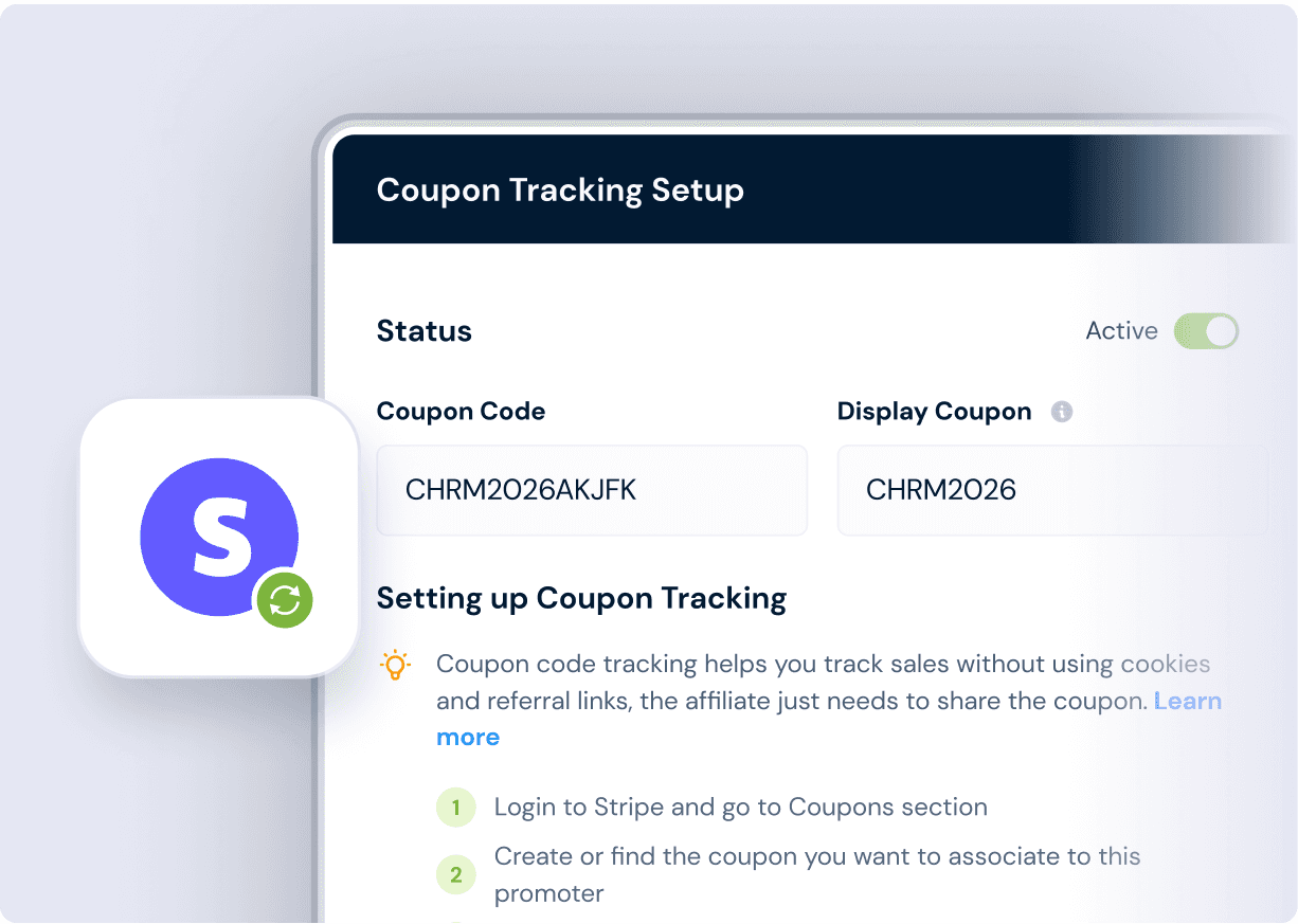 Coupon code tracking with Stripe